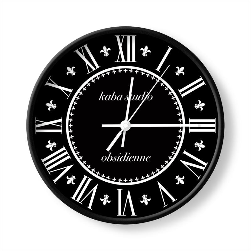 Horloge Murale | Obsidienne