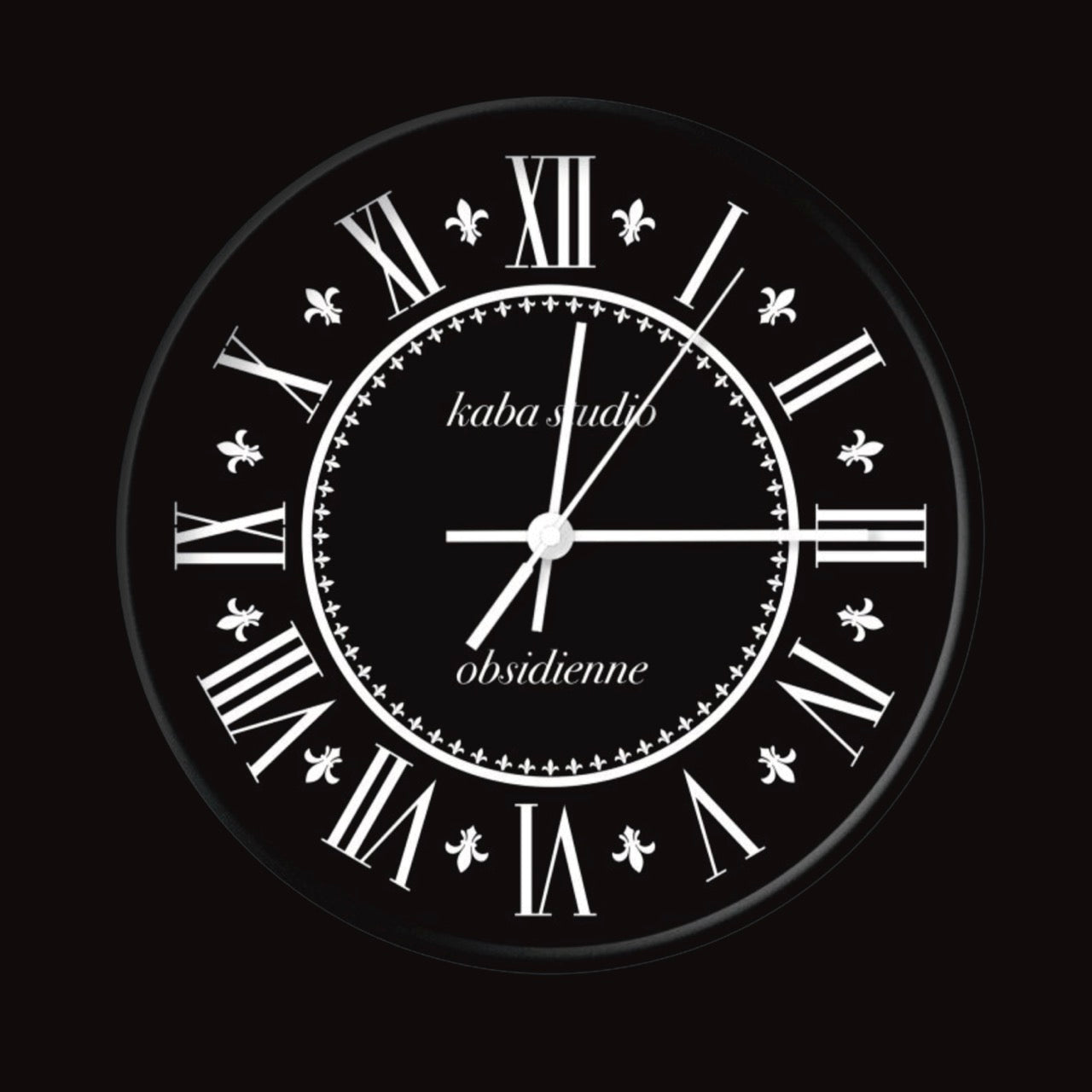 Horloge Murale | Obsidienne