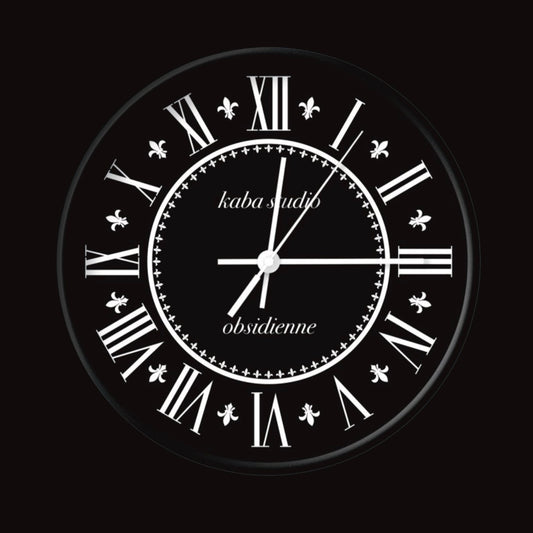 Horloge Murale | Obsidienne